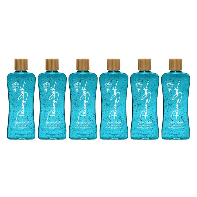 Panama Jack Burn Relief Gel - After Sun Topical Analgesic, Cools & Soothes Sunburns, Insect Bites, Cuts & Scrapes, Contains Aloe and Menthol, 8 FL OZ (Pack of 6)