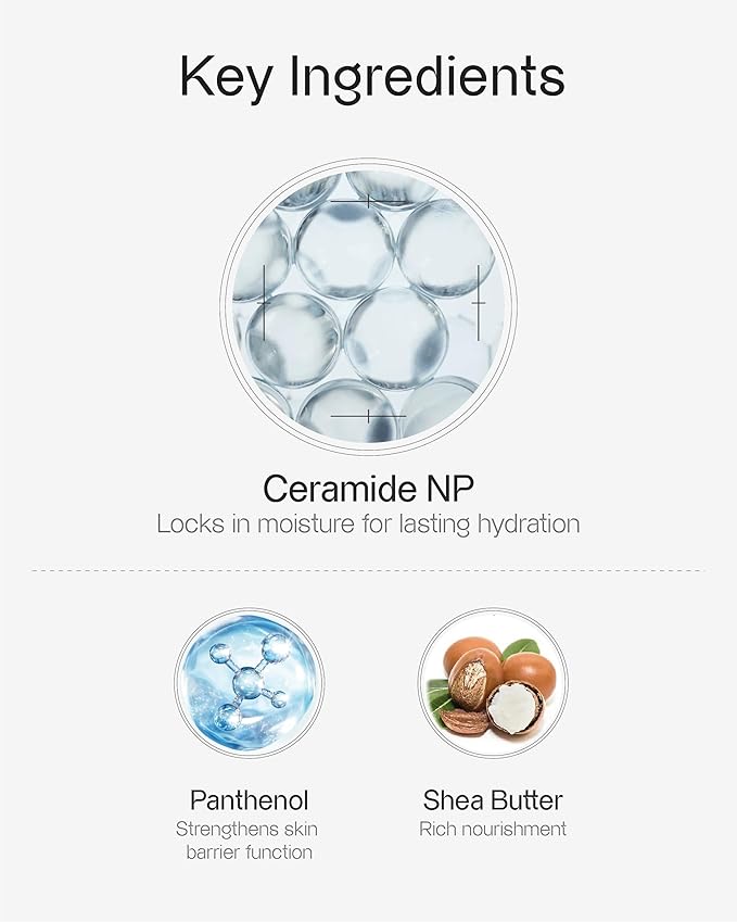 Oganacell Peptide Face Cream (1.69fl oz) - Intensive Hydration for Dry Skin, Itchiness, Redness. Korean Skin Care. Ceramide NP, Shea Butter, Panthenol.