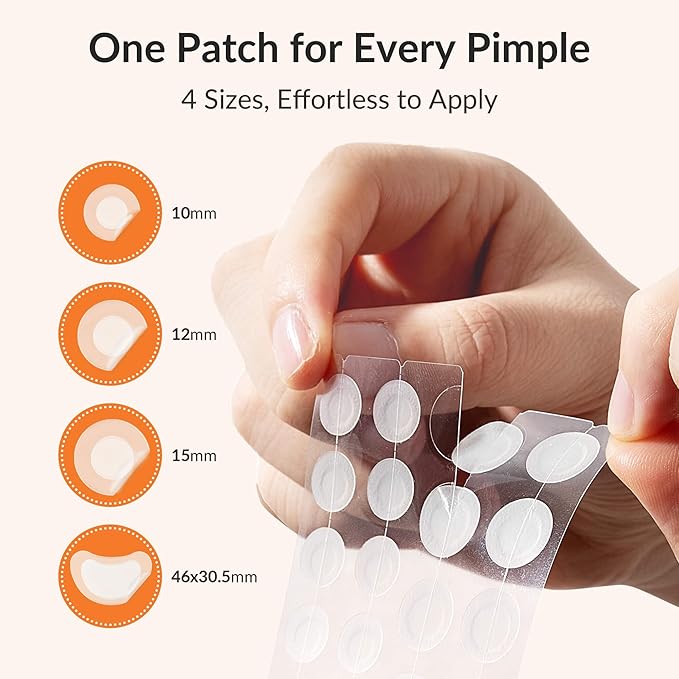 Korean Pimple Patches – Invisible Acne Stickers with Salicylic Acid & Hydrocolloid, Miracle Patches for Pimples Zit Stickers Blemish Dots Pimple Stickers for Face Overnight Healing - 72 Count