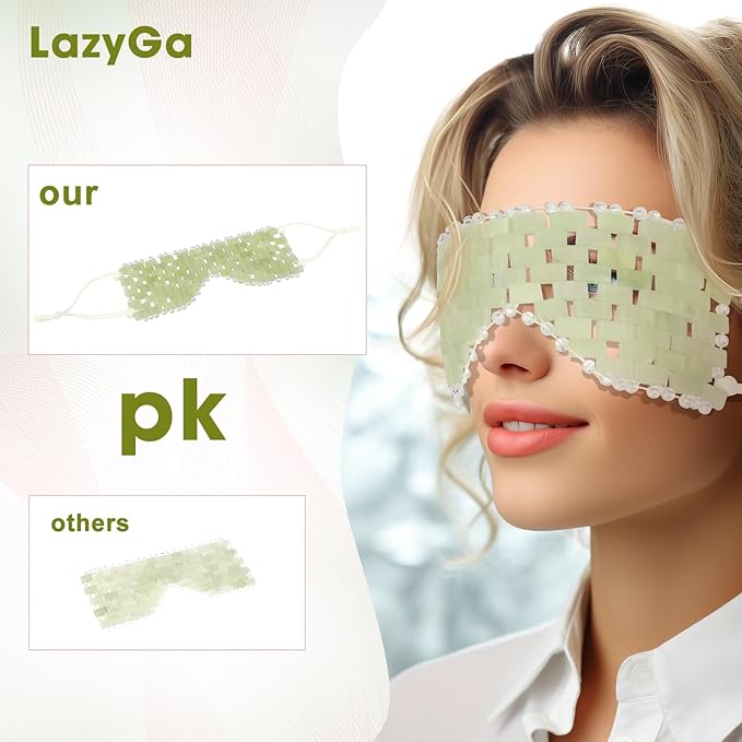 Jade eye mask - with