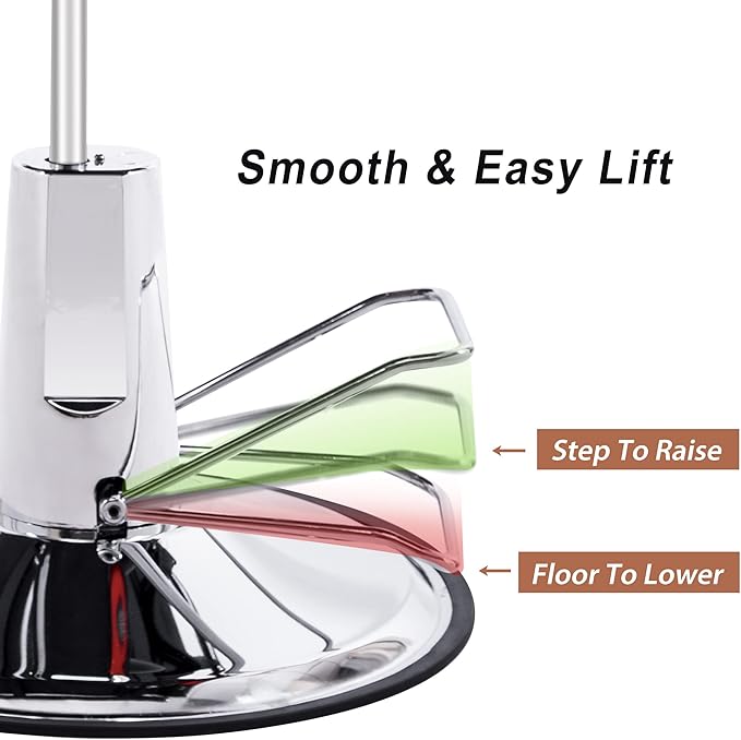 Merax Hydraulic Recliner Barber Chair for Hair Salon with 20% Extra Wider Seat & Heavy Duty Hydraulic Pump, Upgraded Salon Beauty Equipment