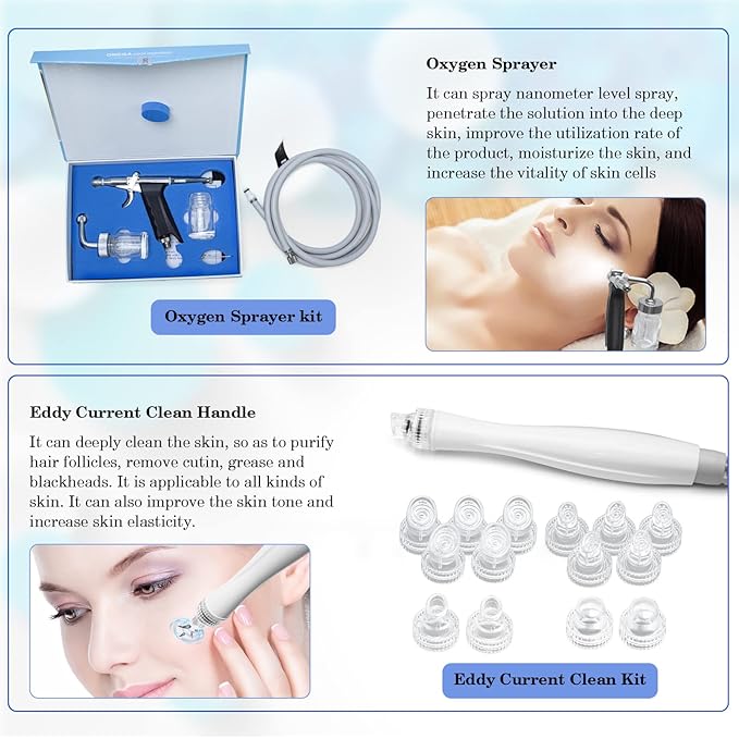 Hydradermabrasion Facial Water Peel SPA Facial Skin Care Peeling Cleaning Beauty Device Elitzia ETSPA18