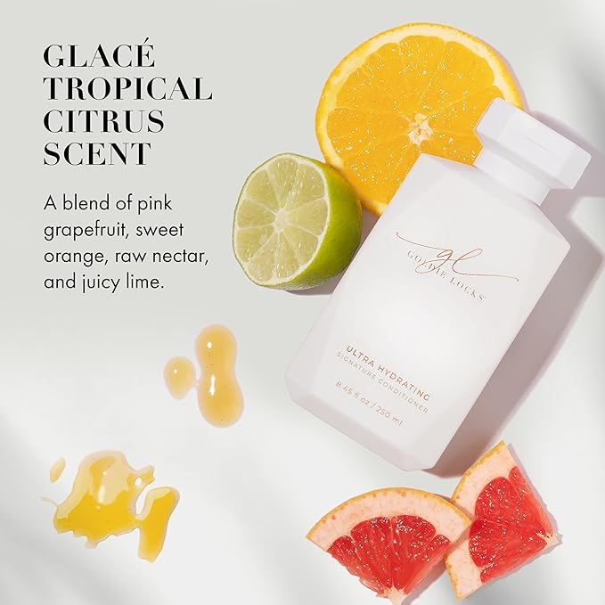 Goldie Locks Travel Size Ultra Hydrating Conditioner - 3.4 fl oz - Moisturizes Frizz and Split Ends - Sulfate Free - Safe for Extensions and Color-Treated Hair - Protein-Free