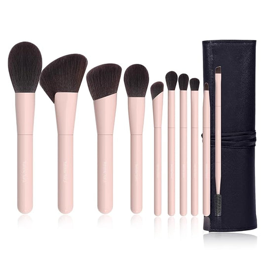 Makeup Brushes 10Pcs Professional Makeup Brush Set Foundation Contour Concealer Blush Highlight Powder Blending Eye Shadow Brush