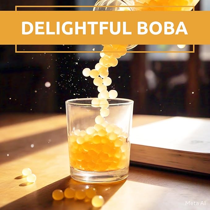 Fanale Popping Boba Pearls for Bubble Tea - 7 lb |Pineapple Flavor | Bursting Boba Pearls Bubble | Fruit Juice Flavor for Shakes, Dessert, Smoothie