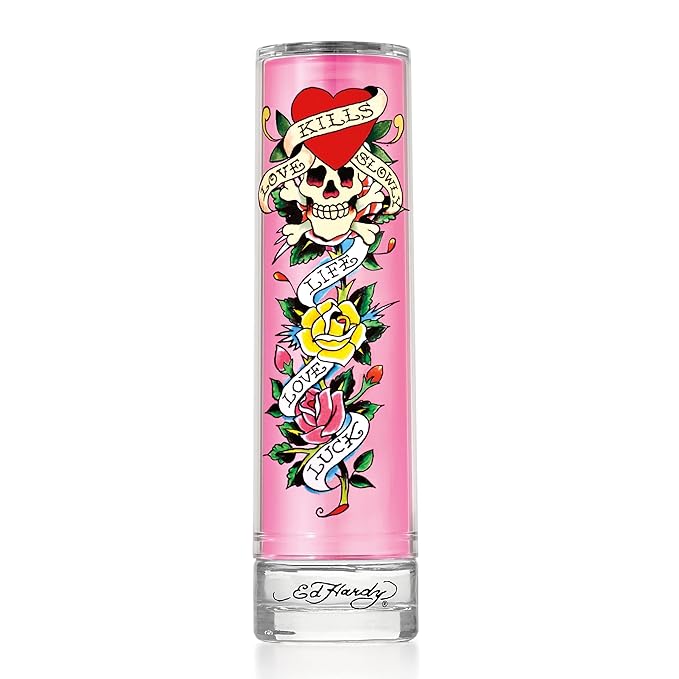 Ed Hardy Perfume for Women, Eau De Parfum Spray with Warm Amber Notes, 3.4 fl oz