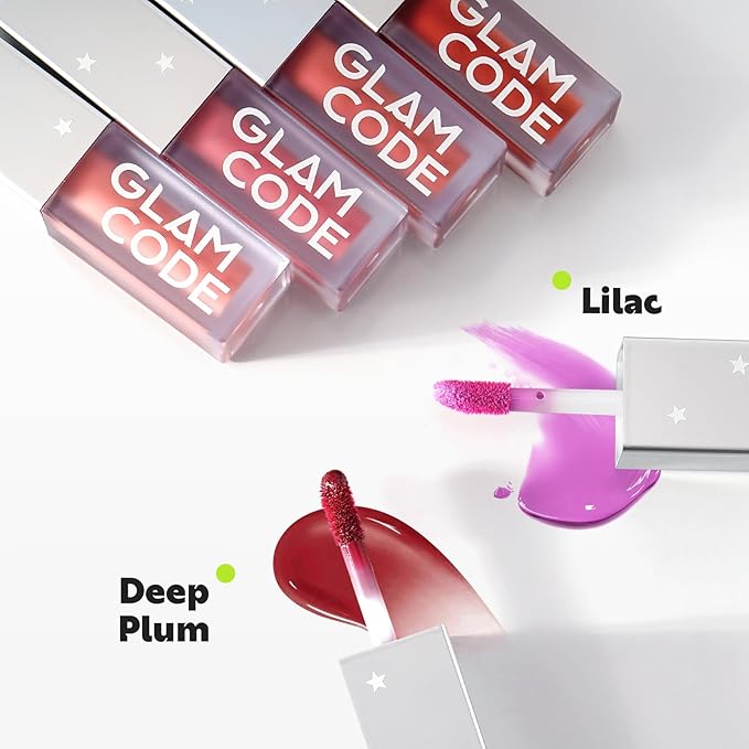 GLAM CODE Liquid Blush for Cheeks Duo - Hydrating Cream Blush for Daily, Blendable & Buildable Cheek Tint for Sensitive Skin, Lightweight, Skincare Infused Dewy Cheek Finish for All Skin Types - #06
