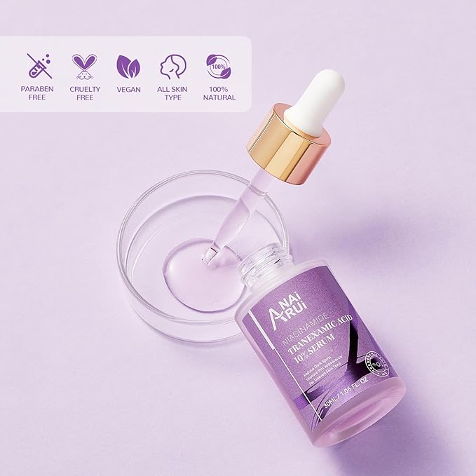 ANAI RUI 10% Tranexamic Acid Serum With Niacinamide,Kojic acid, Arbutin,Ceramide, for Uneven Skin Tone 1.05 FL.Oz