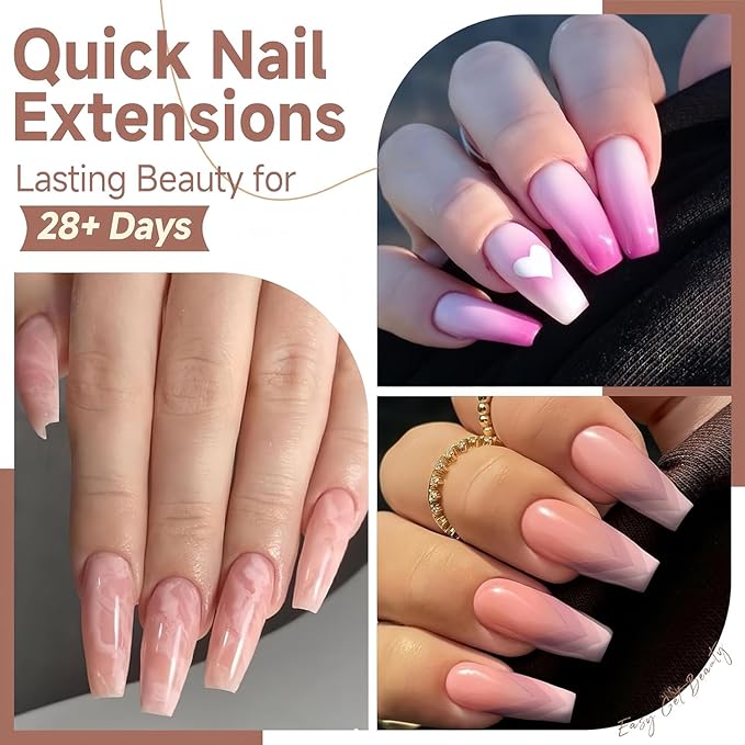 UNA GELLA Coffin Nails Tips, 216 PCS Soft Gel Nail Tips Coffin Half Matte Full Cover False Nails Pre-shaped Clear Acrylic Press on Nails Medium for Nail Extensions Home DIY Salon, 12 Sizes