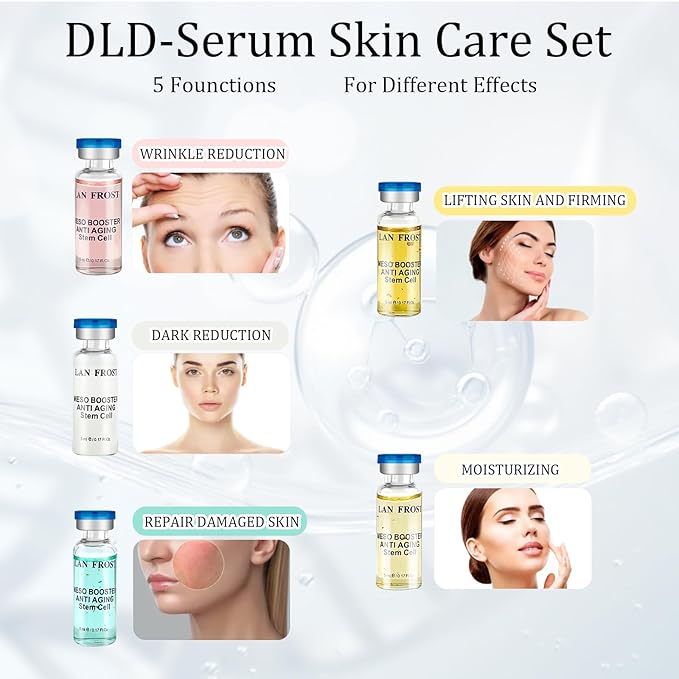 BB Facial Glow Serum Starter Kit Anti-Aging Hydration Serum Skincare Set, 10 vials Hydration Acid Ampoule Essence Intensive Treatment Booster Kit