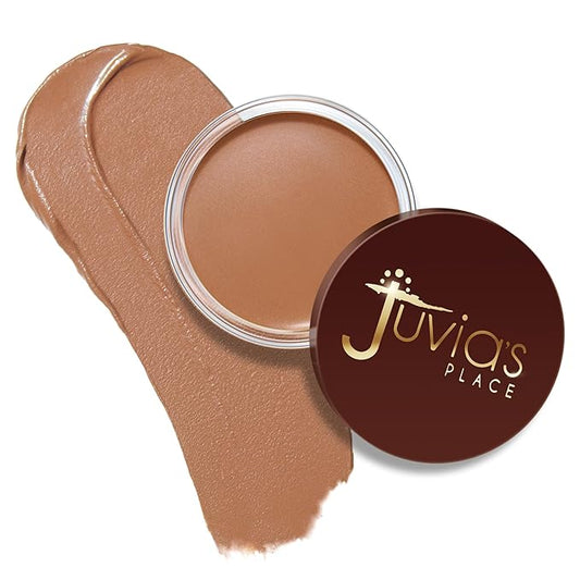 Juvia's Place Bronzed Cream Bronzer - Honey - Smooth Cream Bronzer Pot for Sun-Kissed Glow & Warmth, Buildable & Blendable Makeup Contour with Long-Lasting Matte Shimmer Finish, Highly Pigmented
