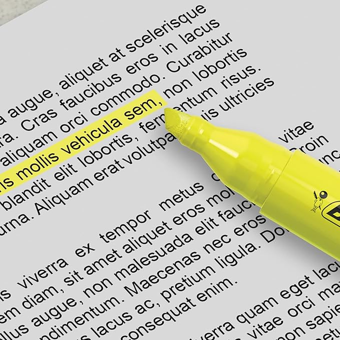 BIC Brite Liner Grip XL Highlighters, Chisel Tip, 4-Count Pack of Assorted Highlighters, Ideal Highlighter Set for Organizing and Coloring