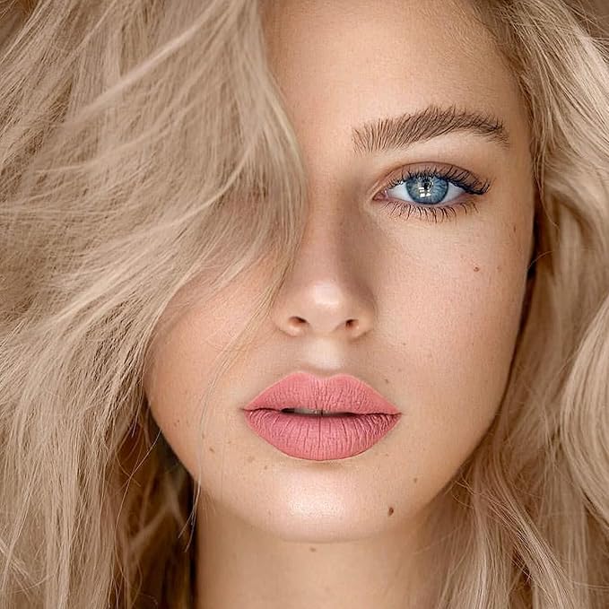 Peach Coral Liquid Lipstick - Long Lasting, Smudge Proof, Transfer Resistant Lip Color, Waterproof, Non-Transfer Formula (Eternal Embrace)