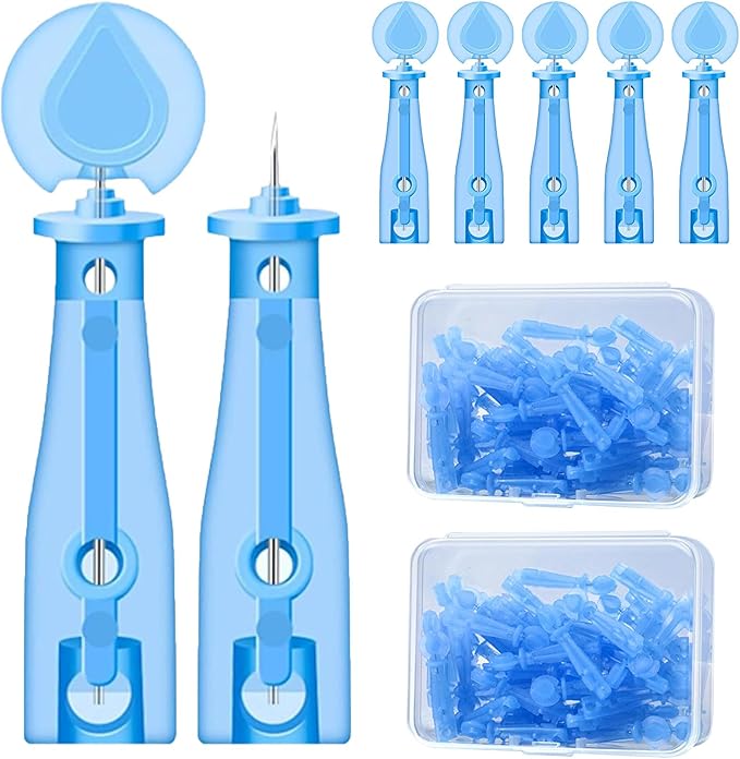 110PCS Disposable Acne Needles, Pimple Popper Tool Kit for Cosmetic Use,Skin Blemish Removal Tool,Convenient for Skincare use at Home and During Travel