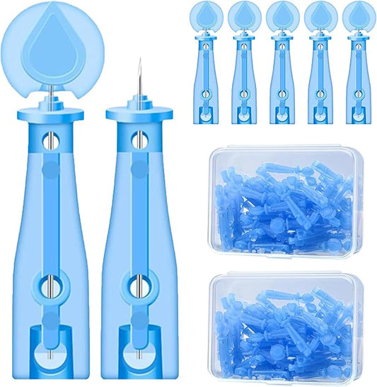 110PCS Disposable Acne Needles, Pimple Popper Tool Kit for Cosmetic Use,Skin Blemish Removal Tool,Convenient for Skincare use at Home and During Travel