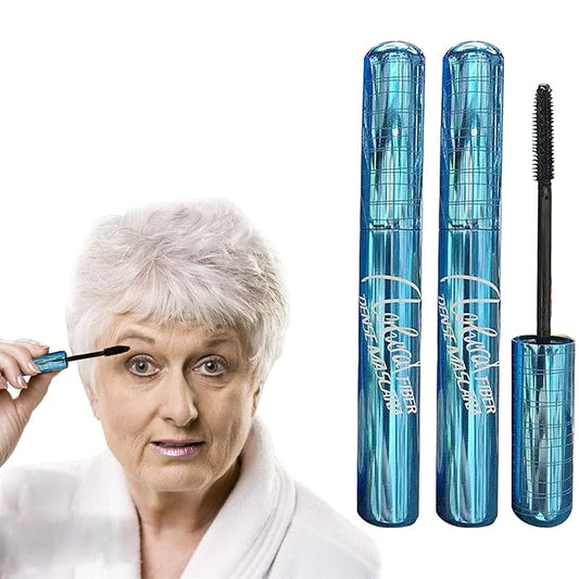 Mascara for Older Women 60 Plus, Mascara for Seniors with Thinning Lashes, Hypoallergenic Sensitive Eyes, Black Volume and Length, Waterproof Smudge Proof