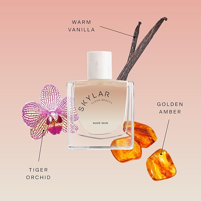Skylar Nude Skin Eau de Parfum - Hypoallergenic & Clean Perfume for Women & Men, Vegan & Safe for Sensitive Skin, Notes of Pineapple, Vanilla, Coconut- 50mL /1.7 Fl oz