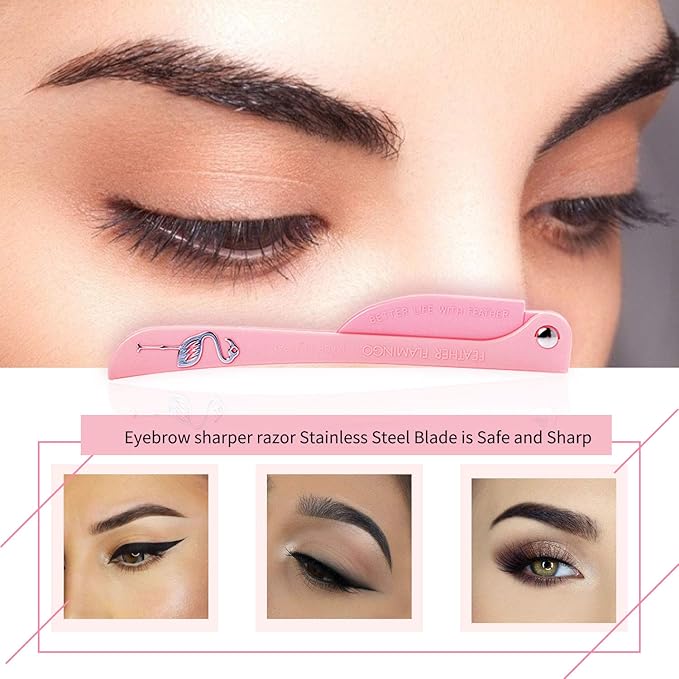 Eyebrow Razor, Facial Hair Trimmer, Eyebrow Shaver Razor, Face Razor and Eyebrow Sharper for Women and Men 3 PCS