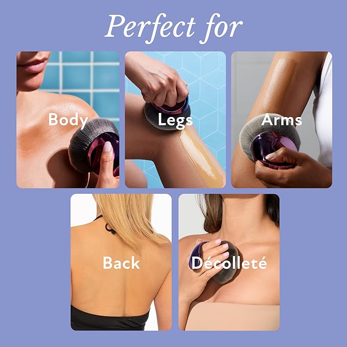 Westmore Beauty Blend & Blur Body Kabuki Brush & Self Tanner Brush - For Body Makeup & Foundation - Blending Applicator For Self Tanning - Durable Vegan Bristles