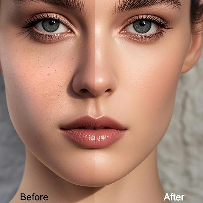 Real Perfection Makeup Sponge Set Blender Sponges, Latex-Free Beauty Makeup Sponges 7 pcs with 1 Travel Container Case for Blending Foundation Liquid Cream and Powder (Rose Red)