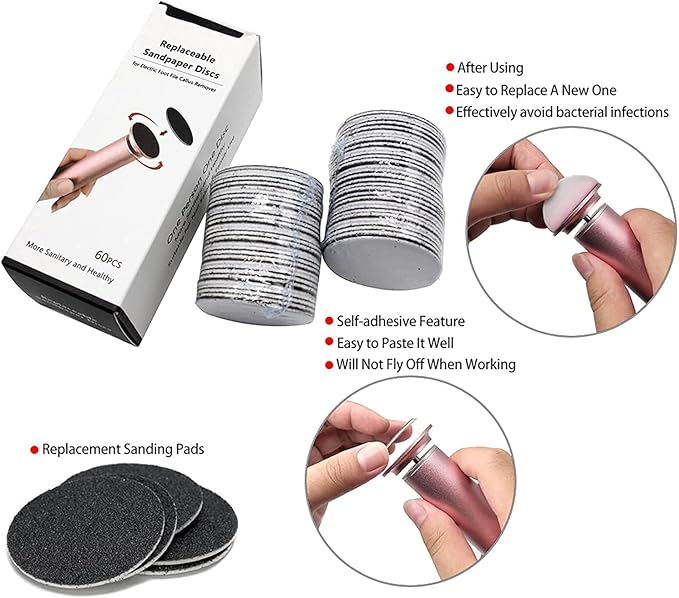 120pcs foot file sandpaper discs