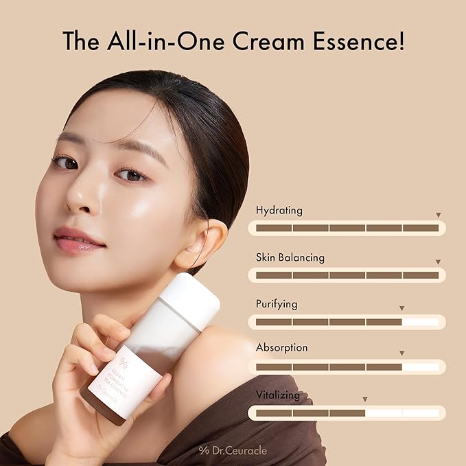 Dr.Ceuracle Vegan Kombucha Tea Essence - Hydrating Milky Toner with Kombucha Tea Extract, Centella Asiatica, Ceramide, Korean Skincare Essence (150 ml / 5.07 fl. oz.)