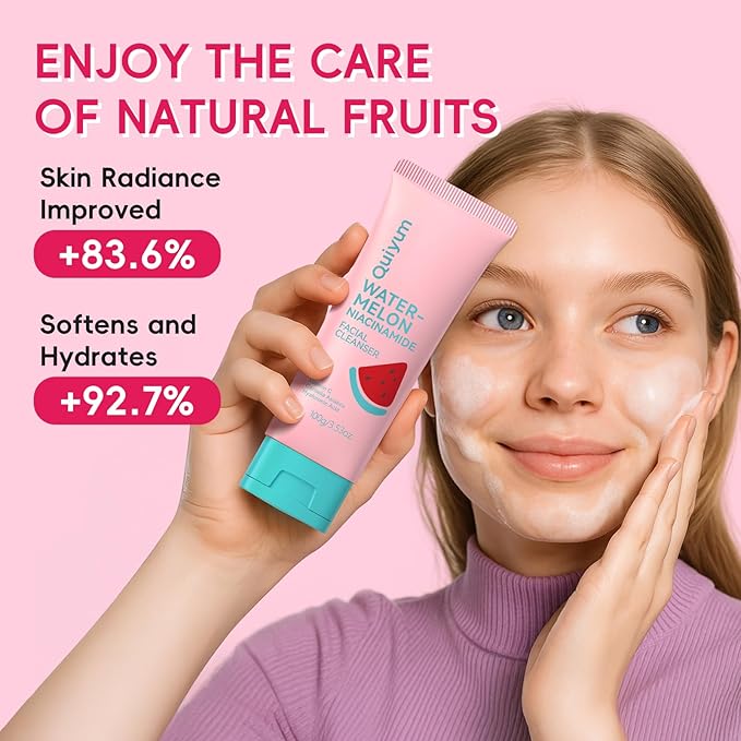 Early Anti-Aging Skincare Set, for Light Mature Skin, 6-Piece Natural Fruit Kit with Peptide, Vitamin C & Ceramide - Reduces Fine Lines & Dull Skin, Birthday Gifts for Women 20 21 22 23 24 25