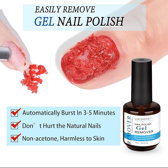 LOUINSTIC Nail Polish Gel Remover
