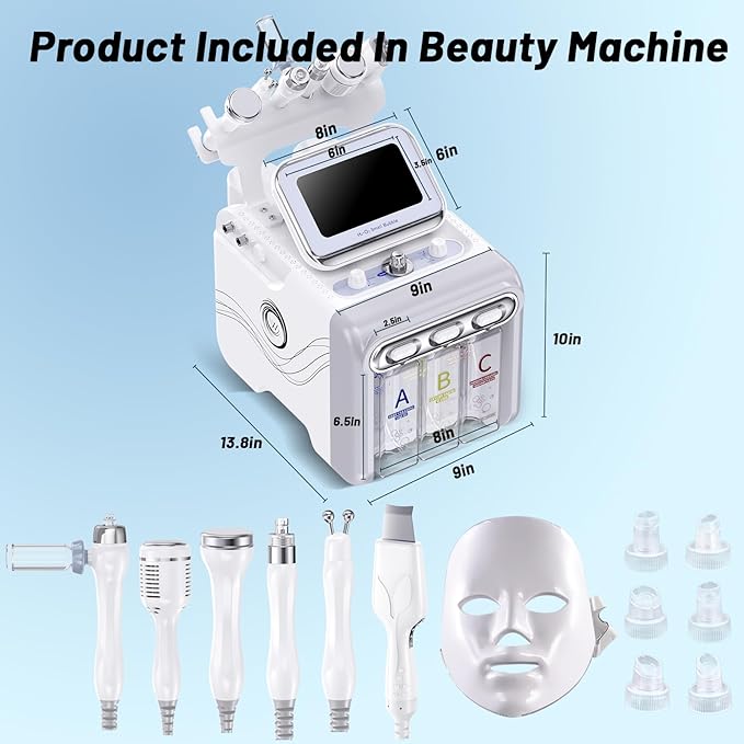 7 in 1 Hydrogen Oxygen Facial Beauty Skin Machine
