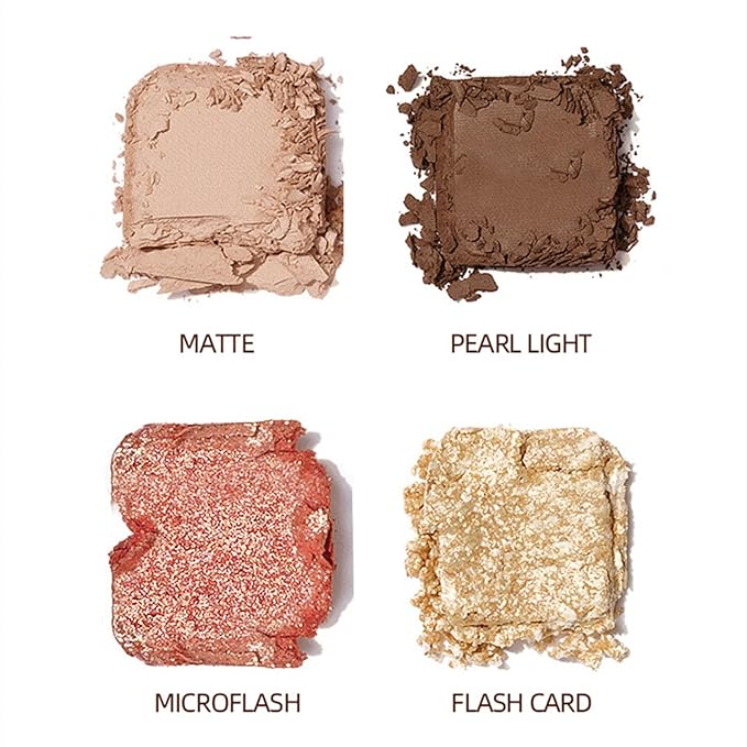 Mattew Eyeshadow Palette 9 Colors Cool Toned Matte Glitter Eyeshadow Palette (Color 03)