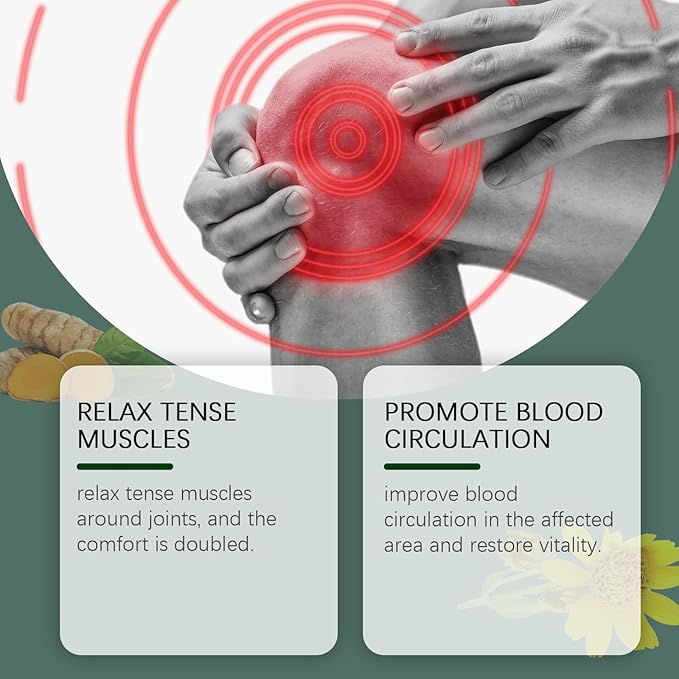 Joint Relief Gel, Soothing Massage Cream, Rapid Muscle Cream for Knees, Lumbar Spine, Neck, Hands and feet (1pcs)