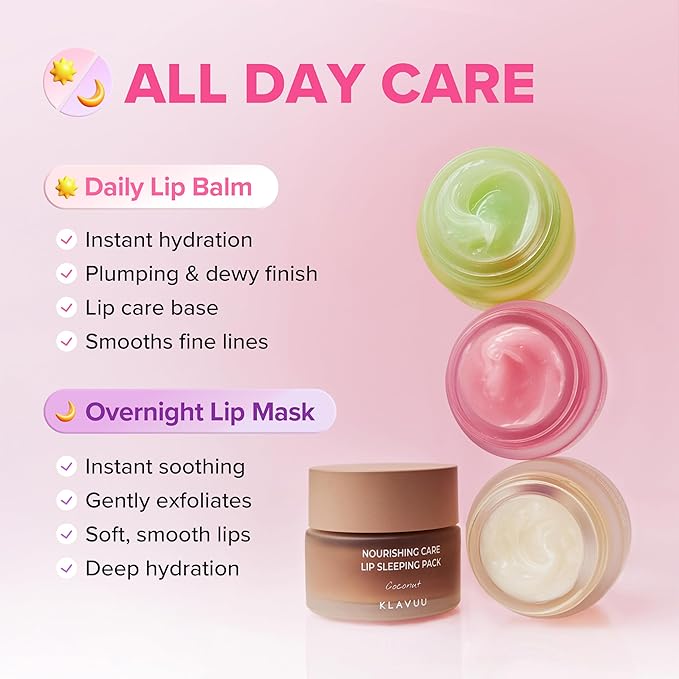 Klavuu Lip Mask Sleeping Pack (0.7oz) – Overnight Deep Hydrating Korean Lip Balm Treatment for Very Dry, Chapped Lips | Lip Lightening & Plumping with Instant Hydration (Berry + Berry)