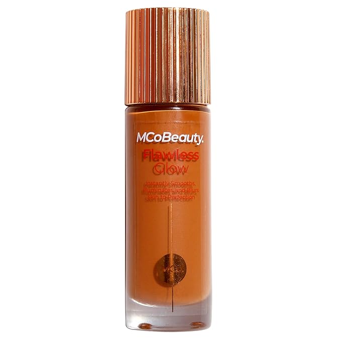 MCoBeauty - Flawless Glow Luminous Skin Filter - 7 Warm Honey- 4-in-1 Multi-Use Formula that Contains Squalane - Includes Doe Foot Applicator - Liquid Illuminator