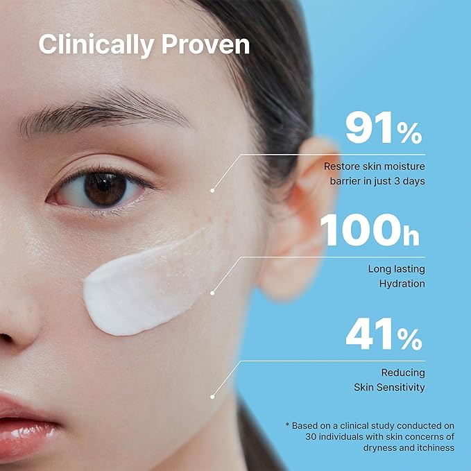 Illiyoon Ceramide Ato Concentrate Cream | Moisturizer for Dry & Sensitive Skin, 100hr Lasting Hydration, For Face & Body, Gentle for Infants, Moisture Barrier Repair, Vegan Certified, 6.76 fl.oz.