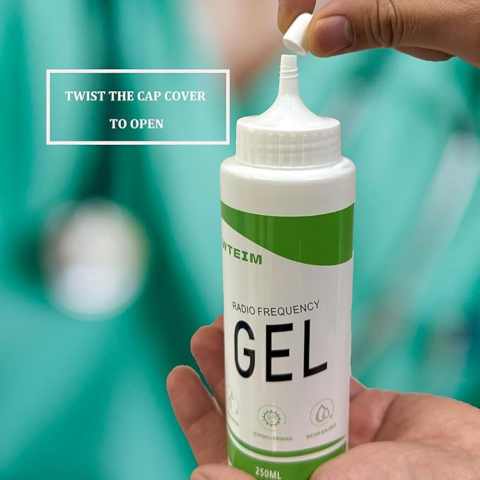 Hydrating Radio Frequency Gel, Facial Conductive Gel for Microcurent for Body Contouring & Skin Tightening Pack of 2