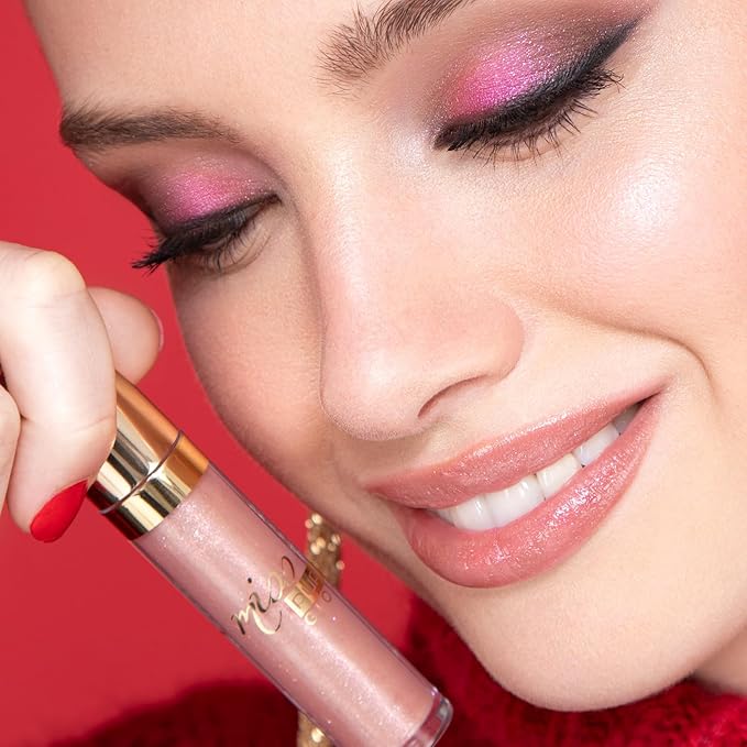 Pupa Milano Holiday Land Miss Pupa Lip Gloss, 107 Golden Starlight, 0.17 oz - Plumping Lip Gloss - Lip Moisturizer - Long-Lasting Hydrating Lip Gloss