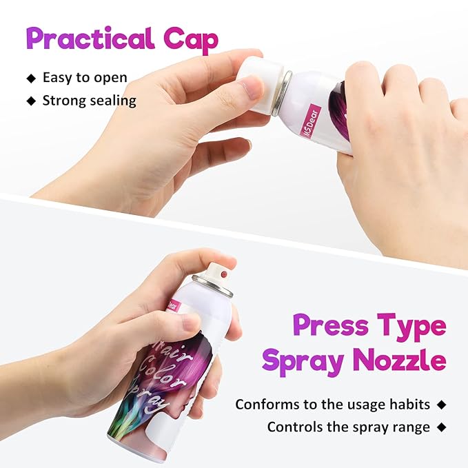 ONE-TIME USE Purple Hair Color