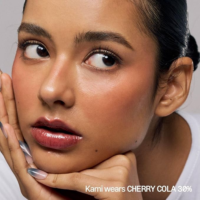 fwee 3D Voluming Gloss 30% (Sheer) | High Shine, Non-Sticky Lip Gloss for Makeup | Long-Lasting, Moisturizing Gel Formula – Cherry Cola 30% | 30% & 70% Pigment Options | 5.3g