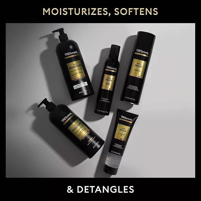 TRESemmé Hair Gel, Sculpting, Extra Hold, 3-Pack + Keratin Repair Instant Recovery Mask – Frizz Control, Professional Quality Styling Products, Alcohol-Free