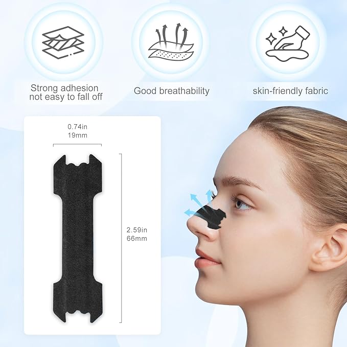 100PCS Nasal Strips for Snoring, Nose Strips for Breathing, Snore Stopper, Nasal Congestion Relief, and Better Sleep Aid