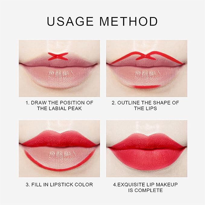 12 Colors Lip Liner Combo, Matte Lipstick Lip