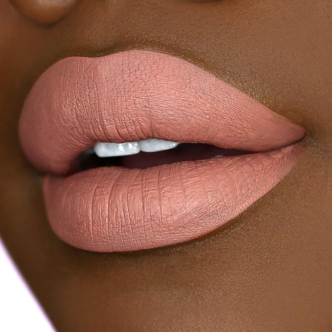 Beauty Bakerie Lip Whip Liquid Lipstick for Women, Waterproof Lip Gloss, Tint, Stain Long Lasting Hydrating Moisturizer, Matte or Metallic, 3.5mL, Salted Caramel Mocha