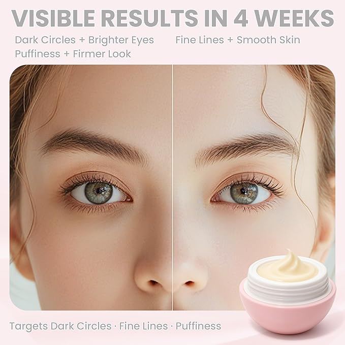 Pro Xylane Electric Massage Eye Cream with Red Light Applicator Therapy, Polypeptide Vibrating Firming or Anti Wrinkle