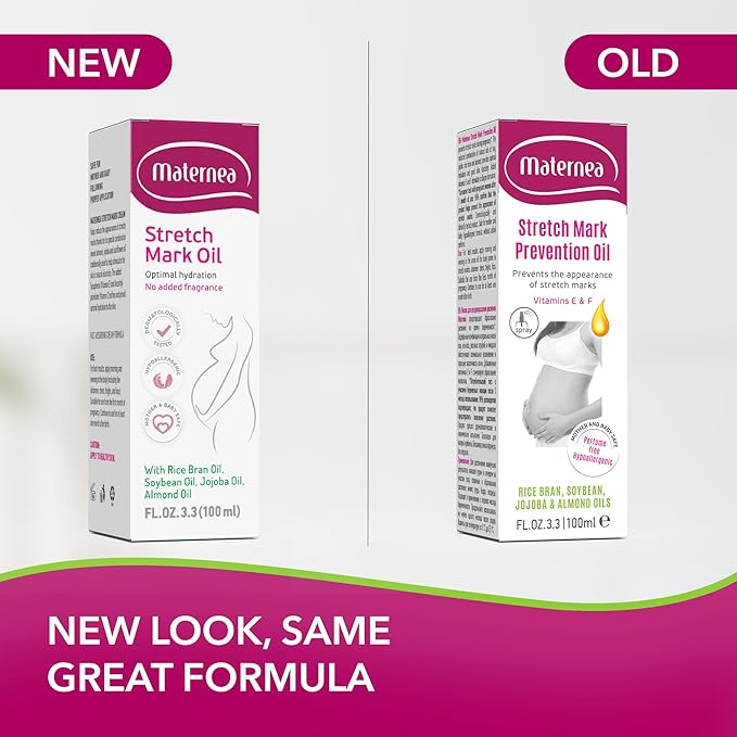 Stretch Mark Oil - Provides Optimal Skin Hydration and Nourishment, 3.3 FL. OZ. (100 ml)