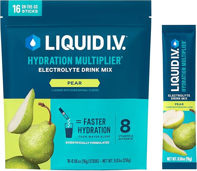 Liquid I.V.® Hydration Multiplier - Pear | Electrolyte Powder Drink Mix | 1 Pack (16 Servings)