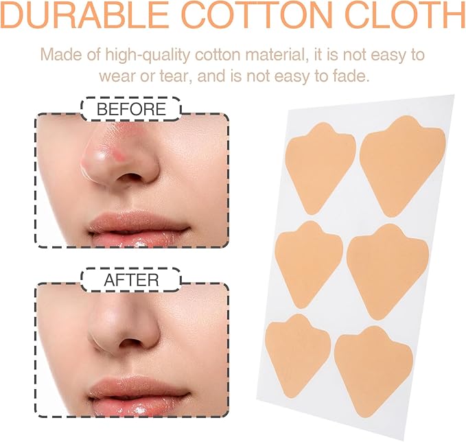 24 Pcs Skin Sun Protection Nose Patch Sunblock Guards for Sunscreen Golf Nose Bandage for Men Women Exposure Tanning Outdoor Sports Accessories, Beige