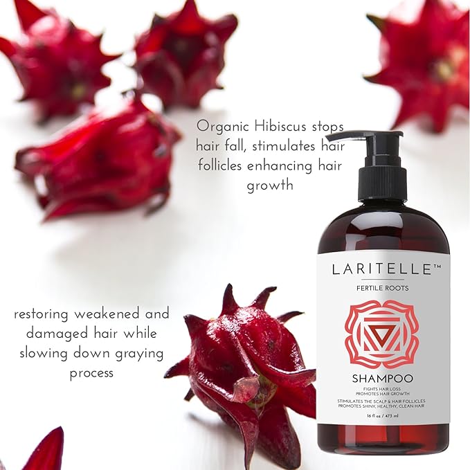 Organic Hair Growth Shampoo 17.5 oz – Fortifying & Strengthening with Ayurvedic Herbs, Lavender, Ginger, Rosemary, Patchouli, Clove – Reduces Shedding, Promotes Growth – Vegan, Made in USA