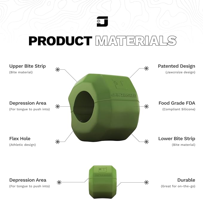 Jawzrsize Pop 'N Go Jaw, Face, and Neck Exerciser - Define Your Jawline, Slim and Tone Your Face, Look Younger and Healthier - Helps Reduce Stress and Cravings - Facial Exerciser