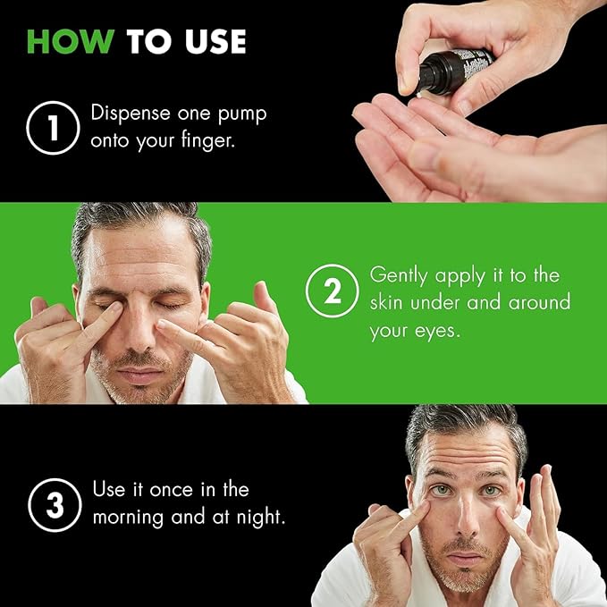 Tiege Hanley Eye Cream for Men, Morning and Night Under Eye Cream With Hyaluronic Acid and Vitamin B3, Helps Reduce the Look of Dark Circles and Puffiness, Anti Aging Men’s Skin Care, 0.5 Oz