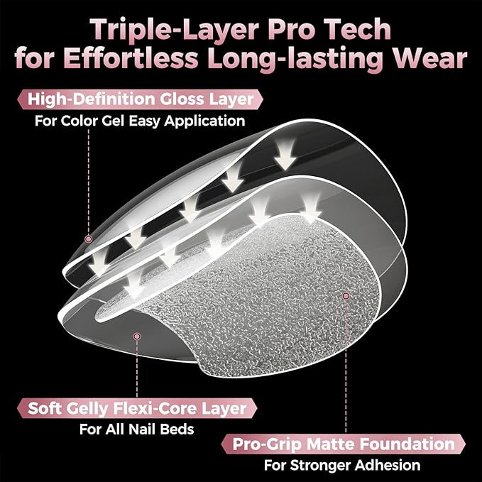 Extra Short Almond Nail Tips, 240pcs Soft Gel Pre-Shaped Acrylic Fake Nails, Half Matte Full Cover Clear Gelly Press on Flase Nail Tips for Extension Nail Manicure Home DIY 12 Sizes